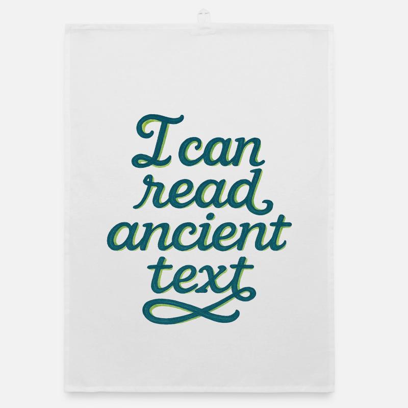 Ancient Script Tee Organic dish towel
