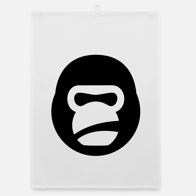 Gorilla Kettlebell – Logo de la bête de gym Torchon bio