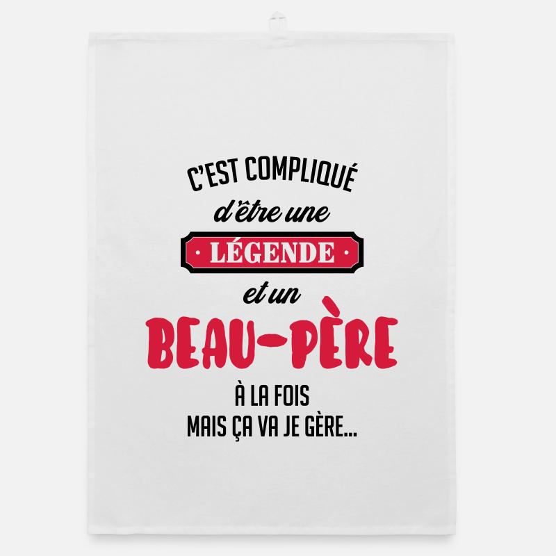 Stiefvater / Stiefmutter / Ehe / Familie Organic Geschirrtuch