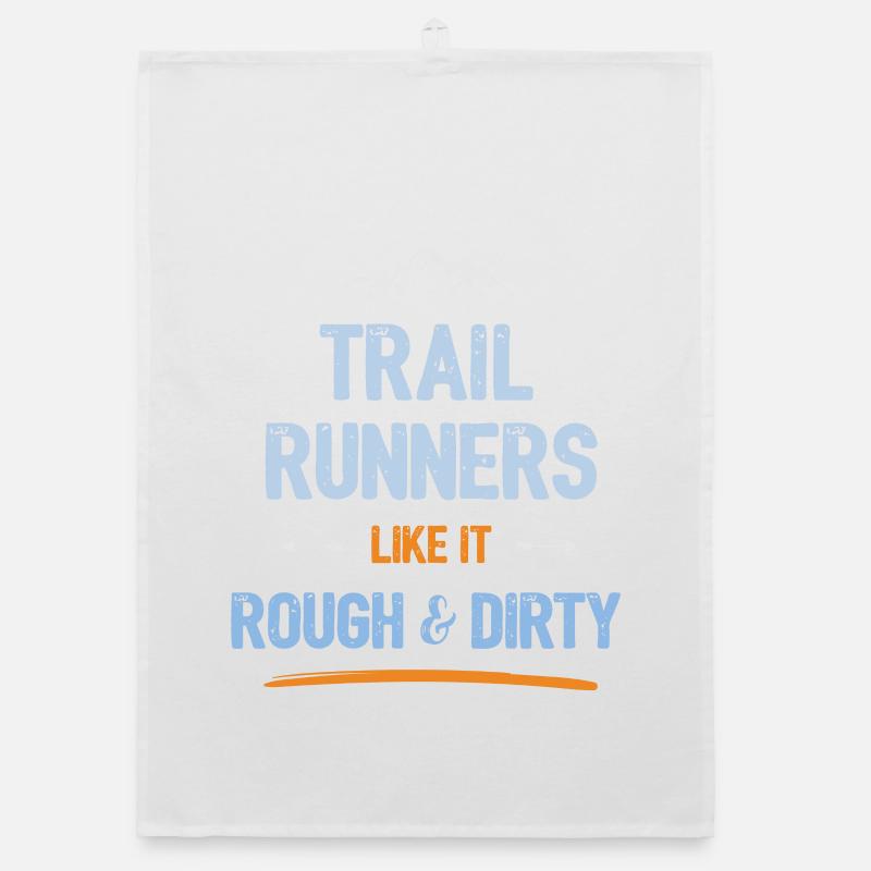 Trailrunner mögen es rau und schmutzig Organic Geschirrtuch