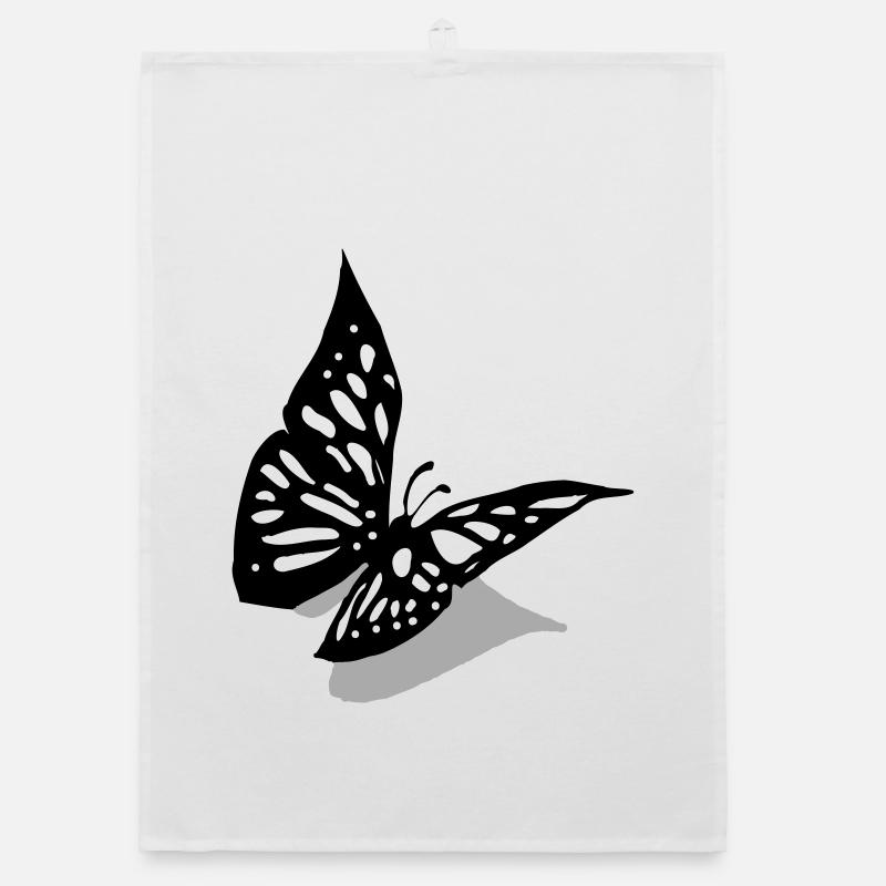 Butterfly 3D Organic dish towel