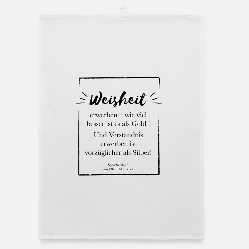 Acquérir de la sagesse, c’est mieux Torchon bio