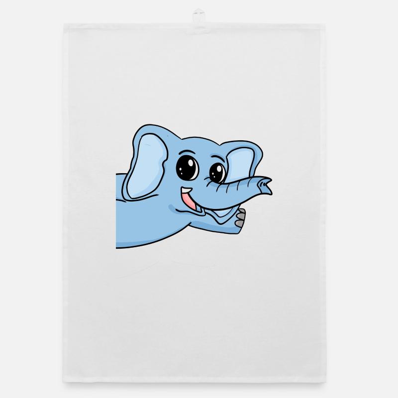 Elephant Greeting Greeting Organic dish towel