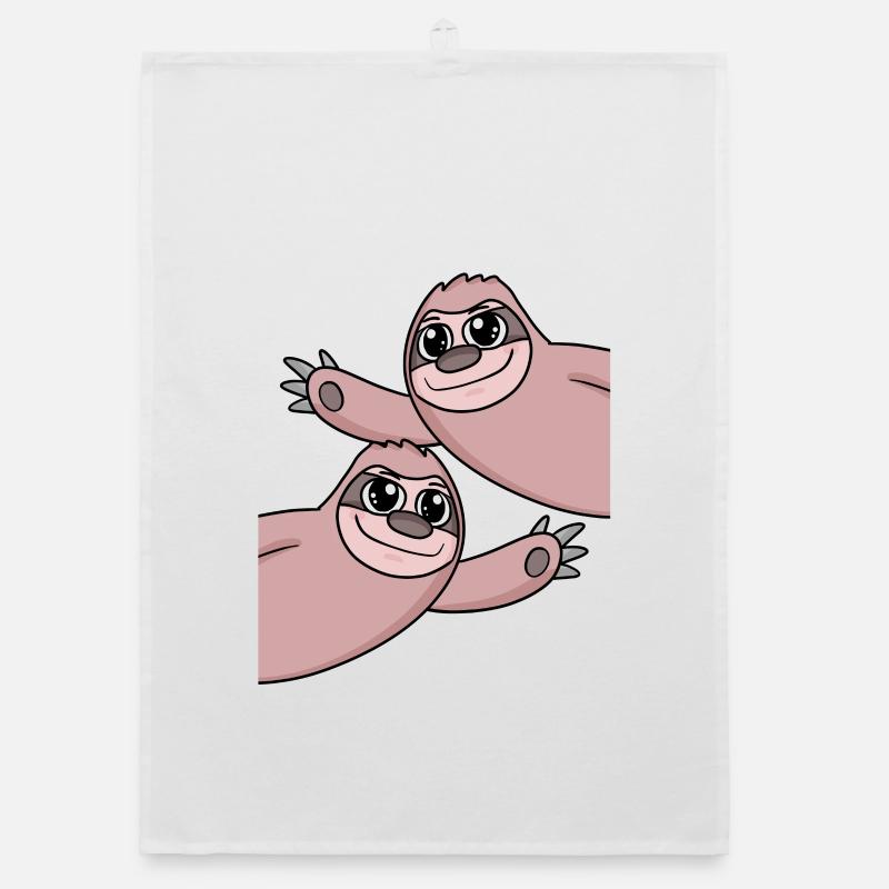 Sloth Sloths Organic dish towel