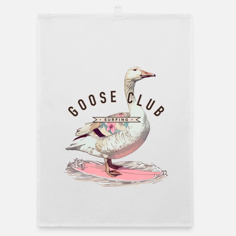 Conception de t-shirt Goose Surfing Torchon bio