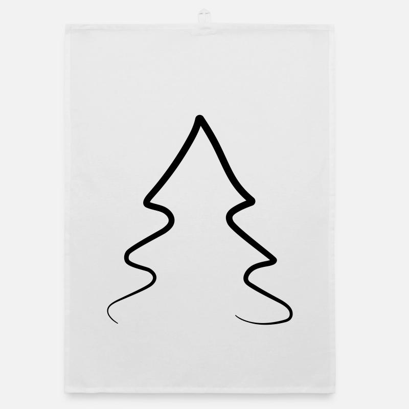 Christmas tree for Christmas Organic dish towel