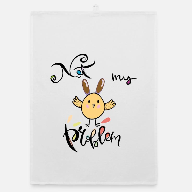 Ostern, not my Problem Organic Geschirrtuch