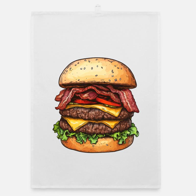 Cheeseburger double bacon :) Torchon bio