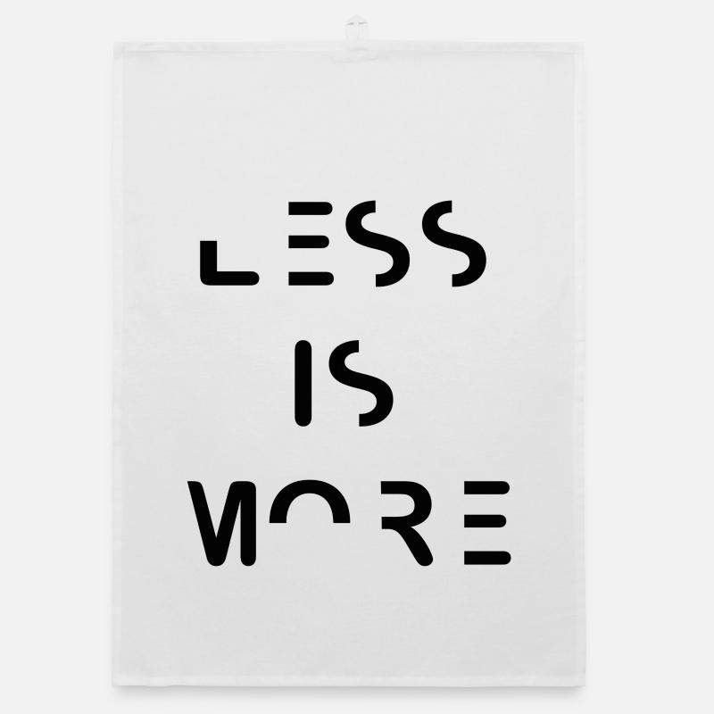 Less is more - Conception typographique minimaliste Torchon bio