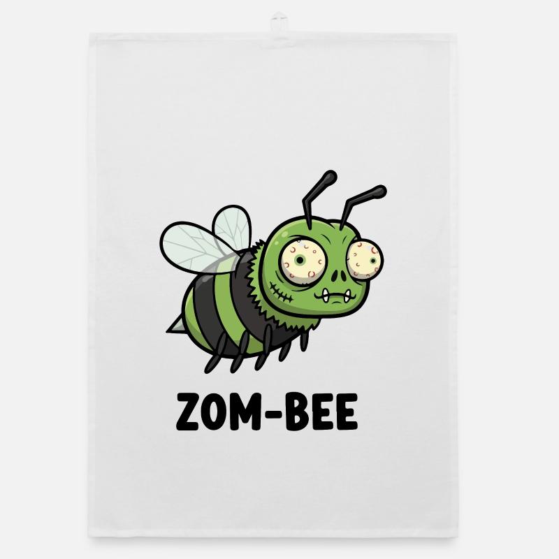 Buzzing Dead Organic dish towel