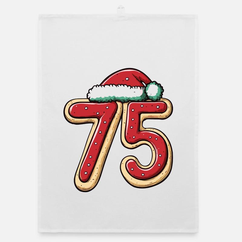 75 Numéro Biscuit Noël Torchon bio