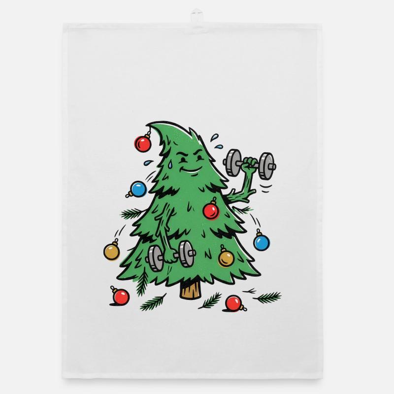 Entraînez-vous dur, décorez plus dur Torchon bio