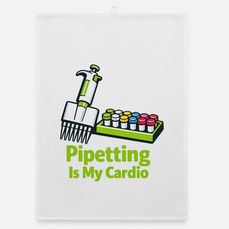 Pipetting Is My Cardio Organic Geschirrtuch