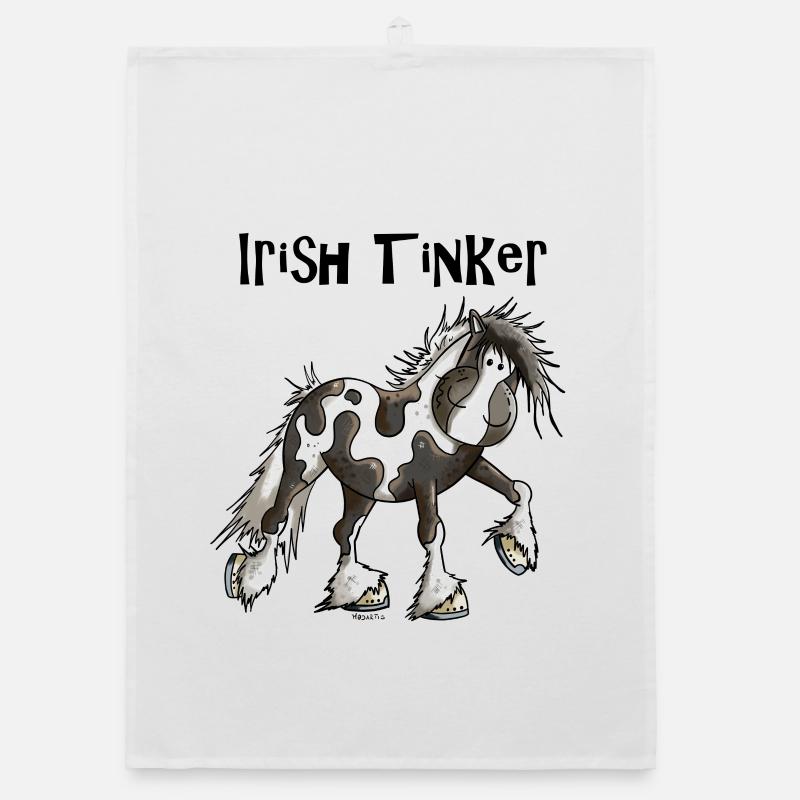 Tracy der Irish Tinker Organic Geschirrtuch