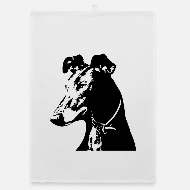 Galgo head Organic dish towel