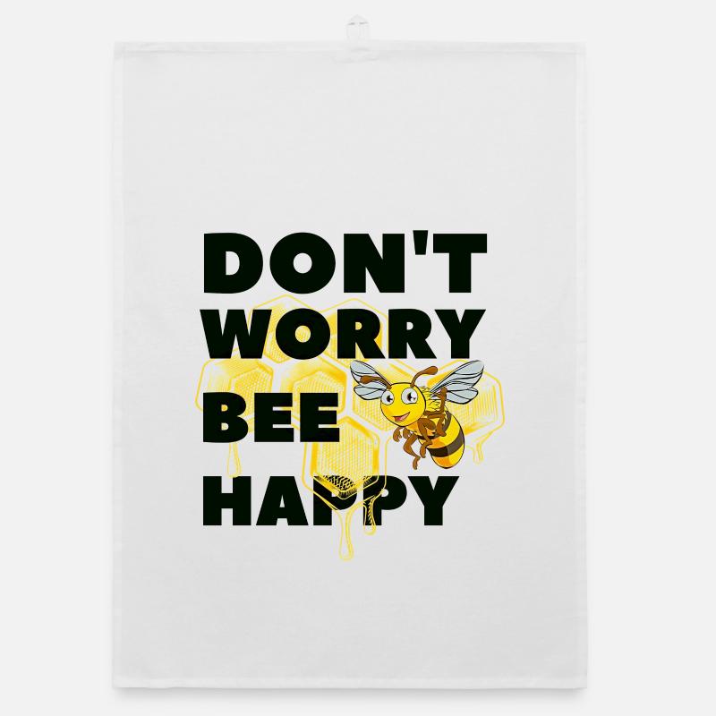 Ne t'inquiète pas Bee Heureux Torchon bio