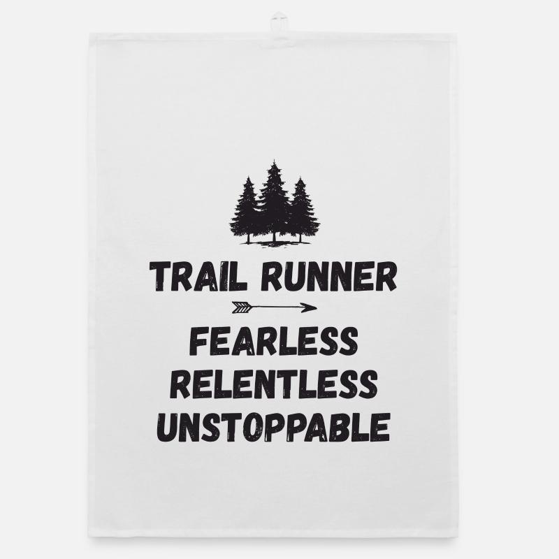 Trail Runner - Fearless. Relentless. Unstoppable. Organic dish towel