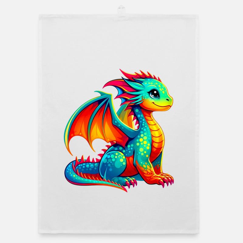 Drache Organic Geschirrtuch