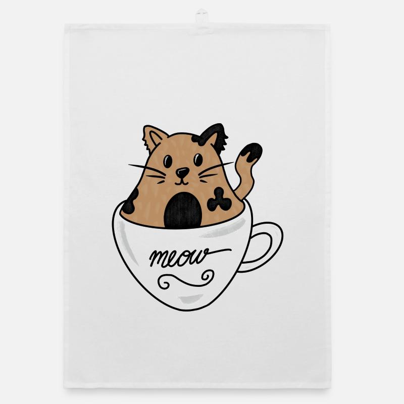 Cup cat Organic Geschirrtuch