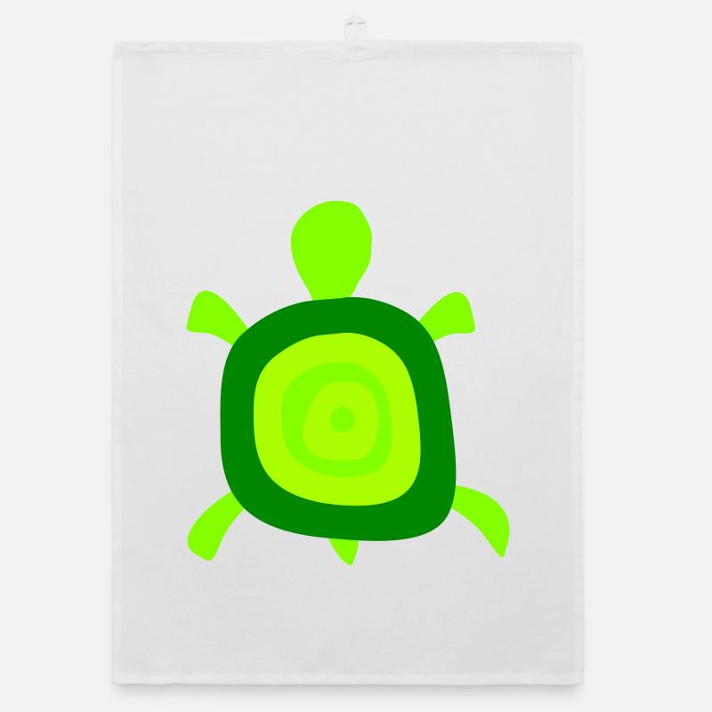 Turtle Turtle Shell Circles Tank Logo Organic dish towel