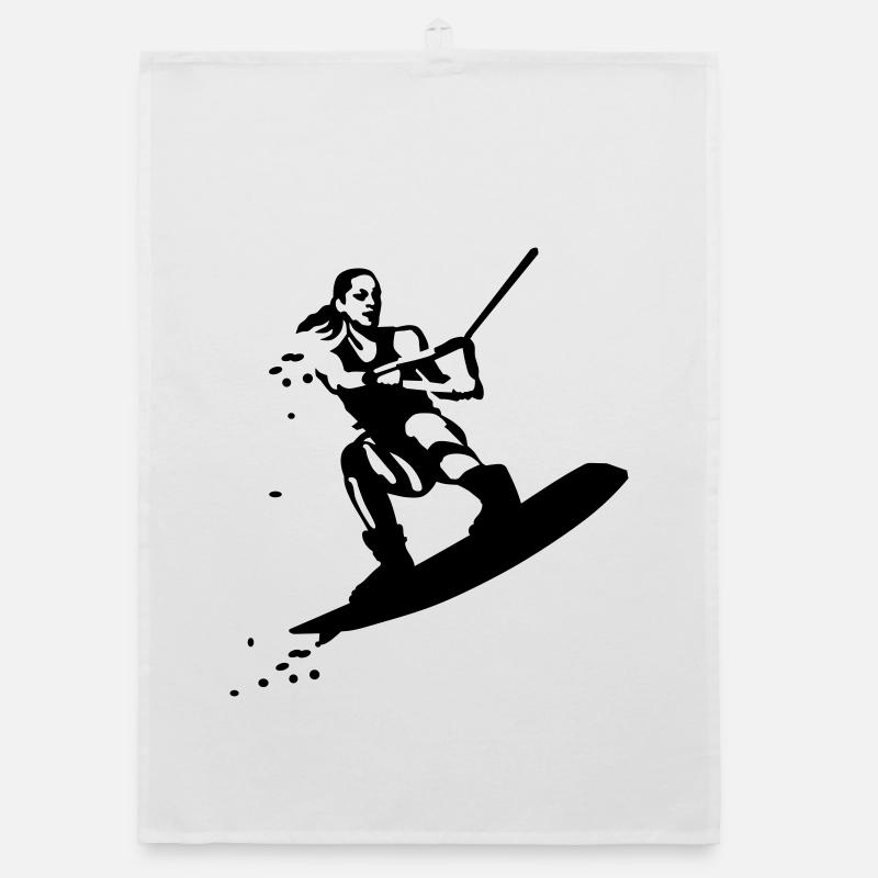 Wakeboarding Organic Geschirrtuch