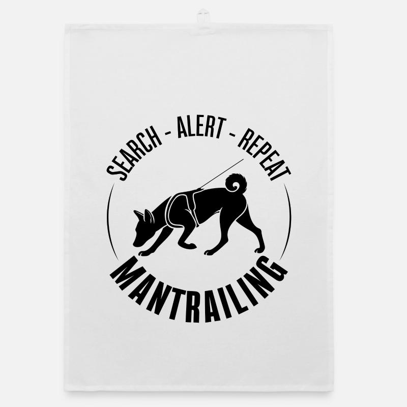 Basenji Mantrailing Hundesport Suchhunde Wilsigns Organic Geschirrtuch