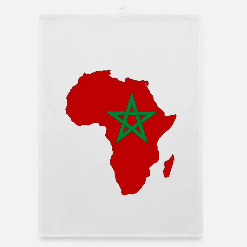 Pavillon du Maroc Afrique Torchon bio