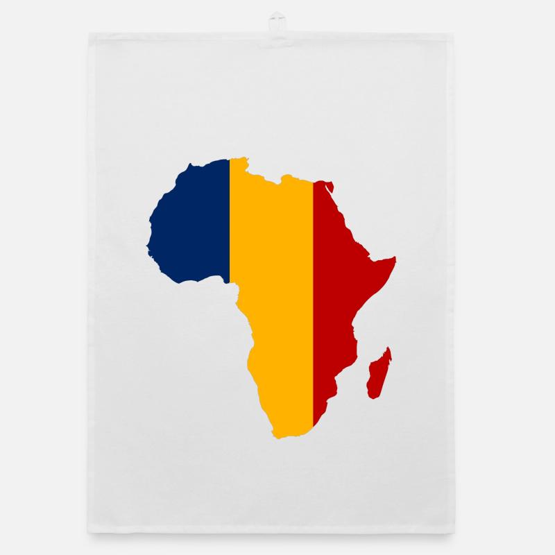Tschad_Flagge_Afrika Organic dish towel