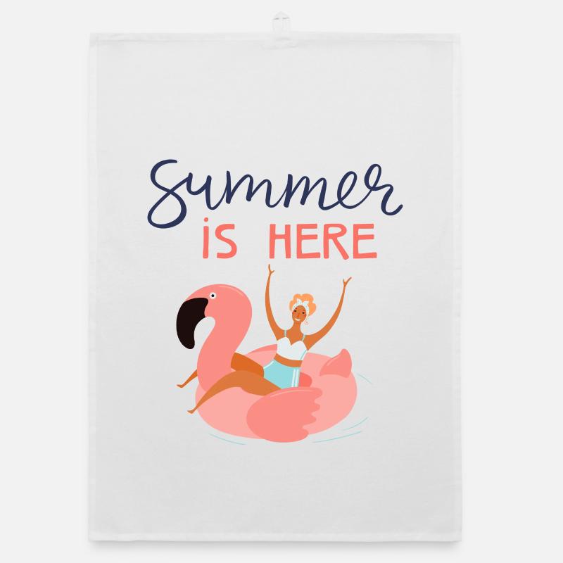 summer is here Organic dish towel