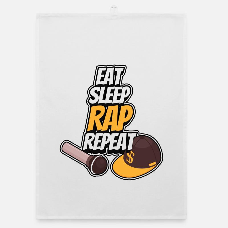 Eating - Sleeping - Rapping - Repeating Organic dish towel