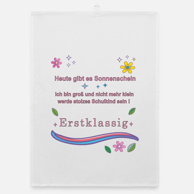 School Child First Class Organic dish towel