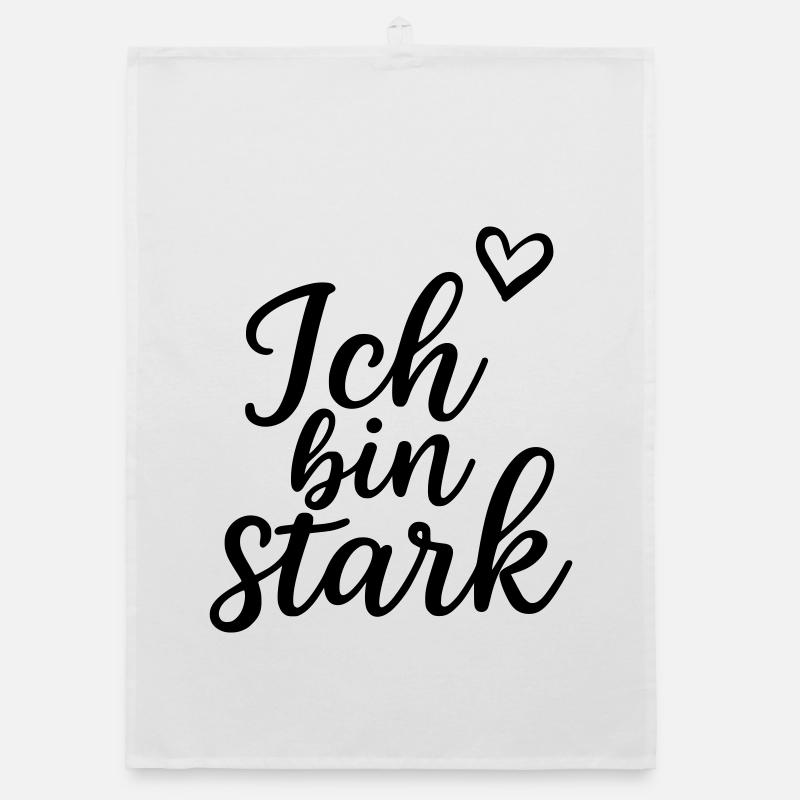 Ich bin stark Organic Geschirrtuch