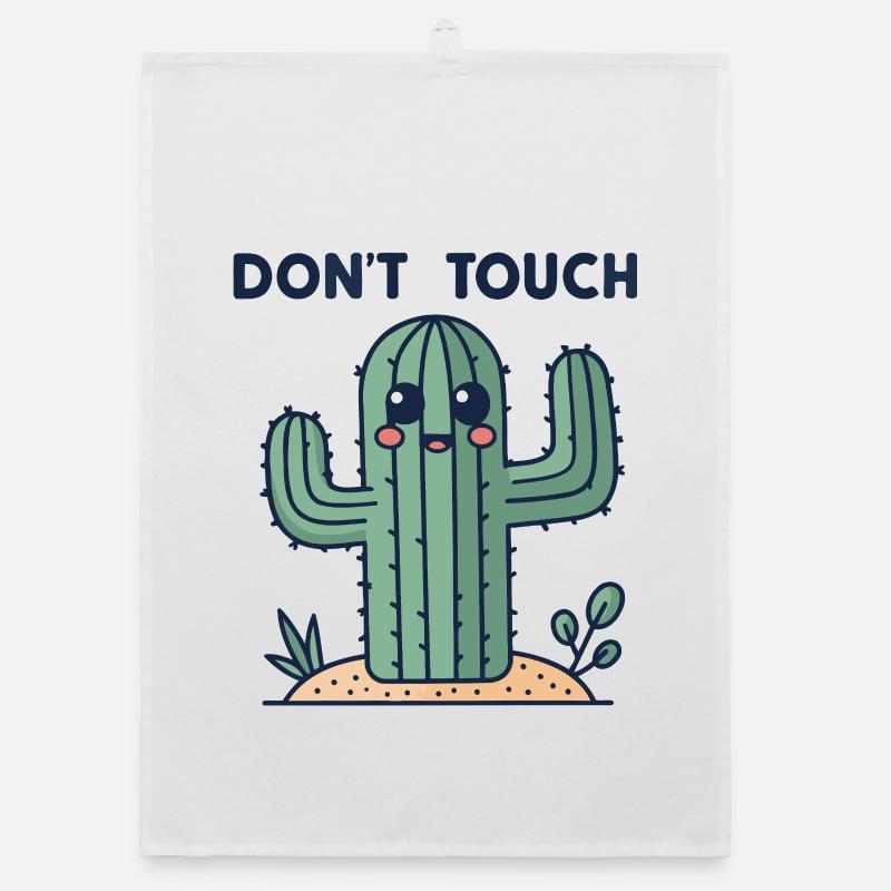Cactus mignon: interdiction toucher Torchon bio