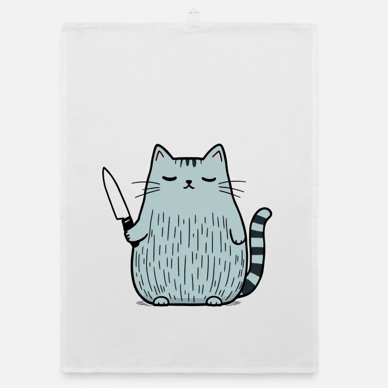 6-7 Internet Meme 6 7 Snack Cat Organic dish towel