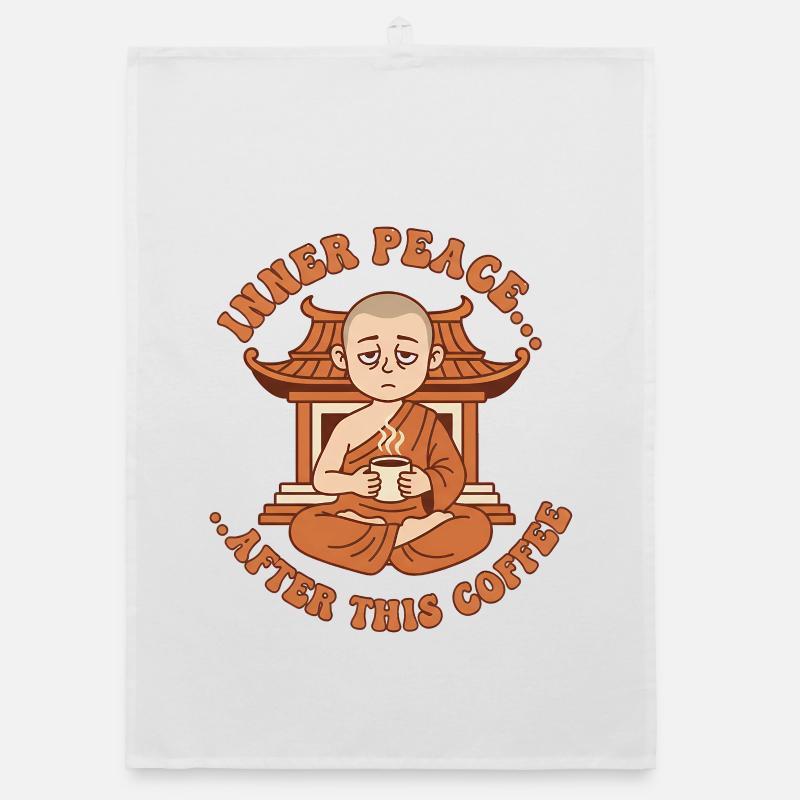 Inner Peace Kaffee Zen-Mönch Organic Geschirrtuch