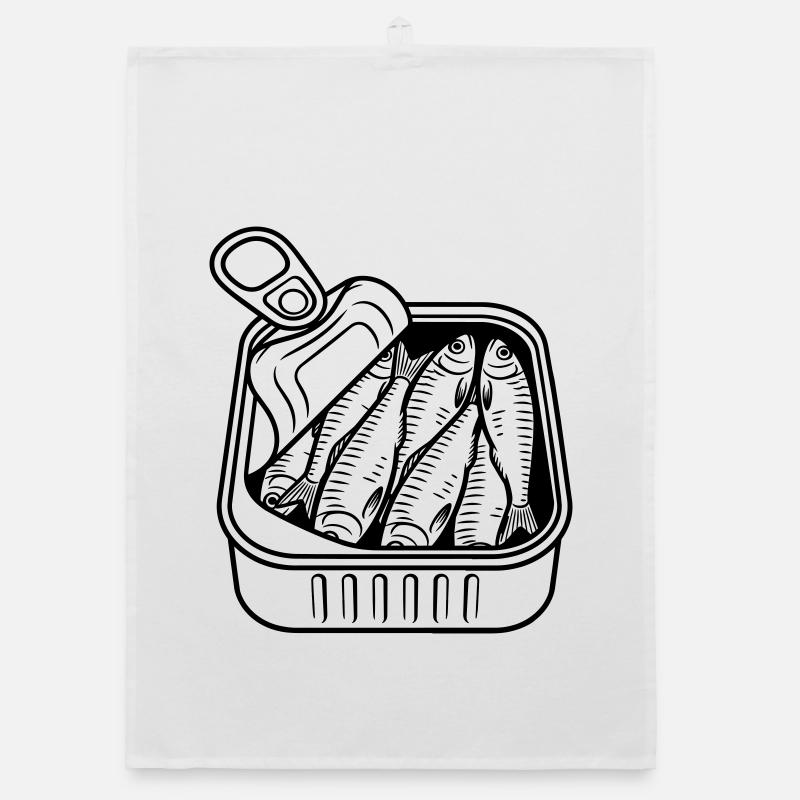 sardines Organic dish towel