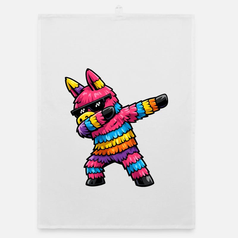 Dabbing Pinata Organic Geschirrtuch