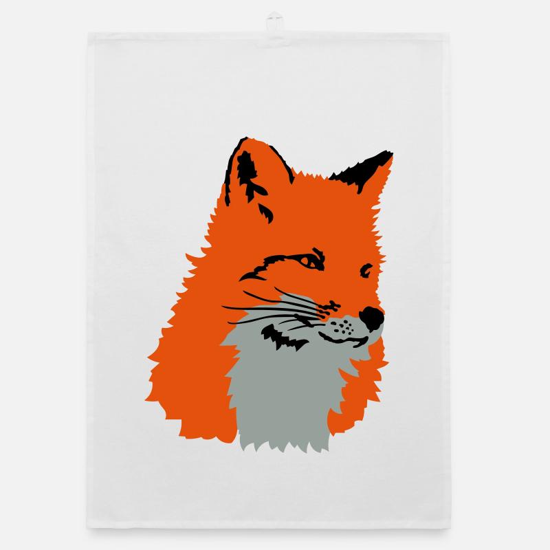fox Organic dish towel