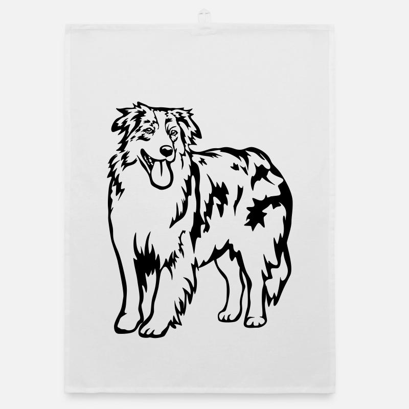 Australian Shepherd Organic Geschirrtuch
