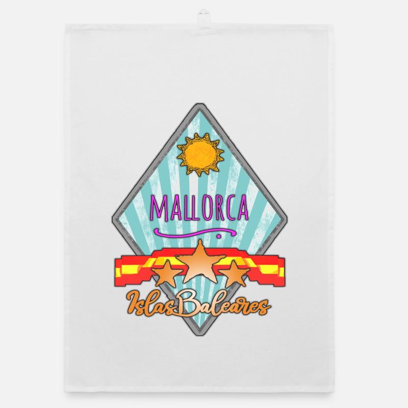 Mallorca Island Star Design Organic dish towel