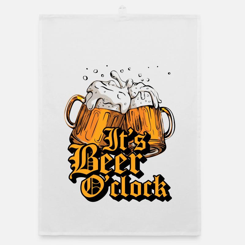 Its Beer O'Clock Organic Geschirrtuch