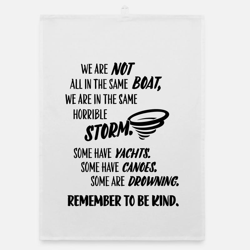 Remember to be kind – message humor Organic dish towel