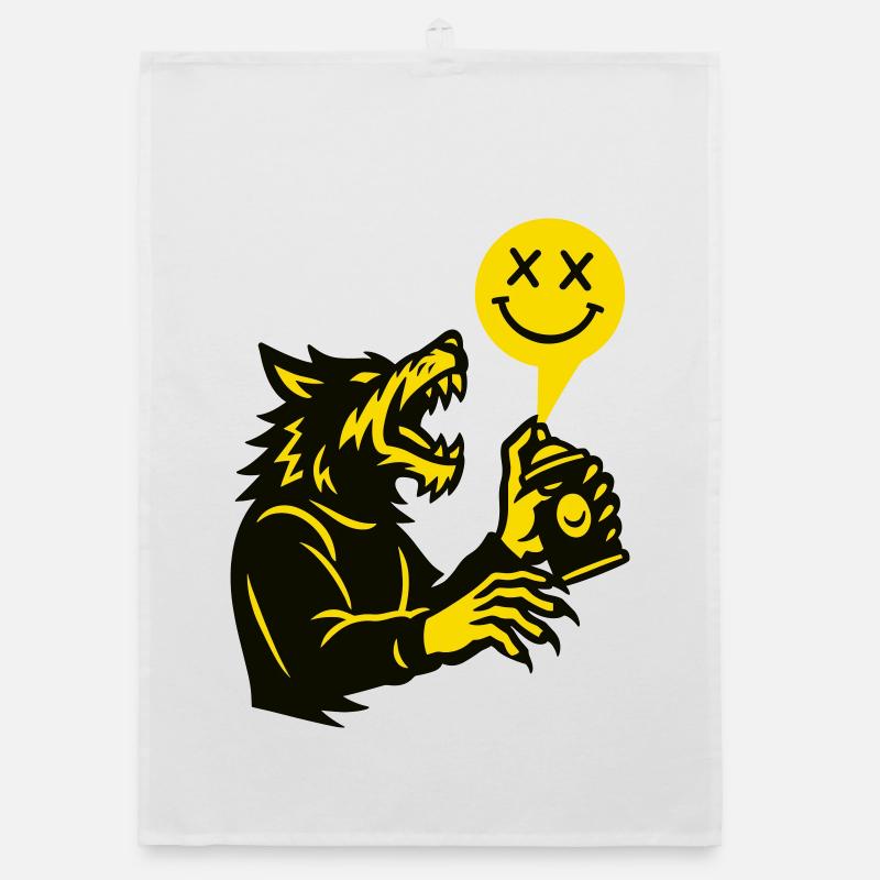 Des graffitis de loup-garou éclaboussent la lune ! Torchon bio