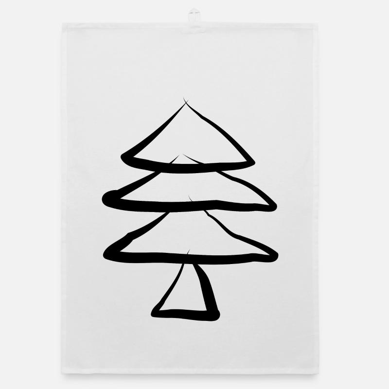 Sapin de Noël Sapin de Noël Torchon bio