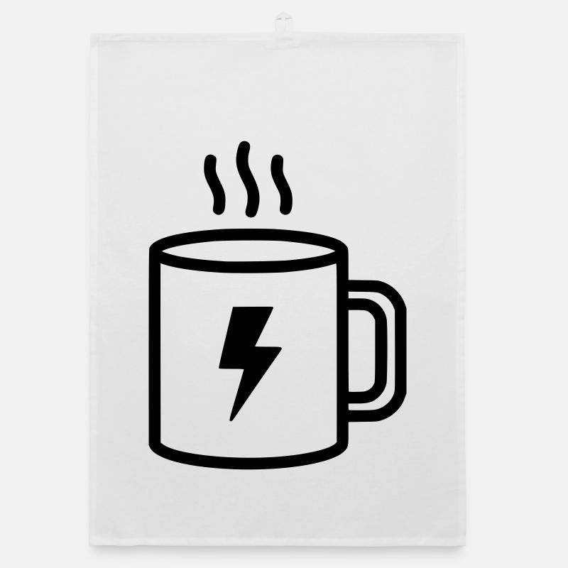 Coffee Cup Flash Energy Organic dish towel