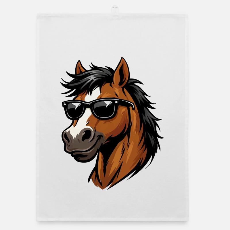 Stud with sunglasses vector swag Organic dish towel