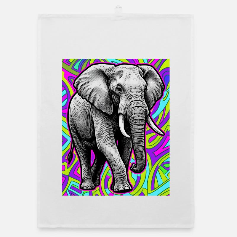 elephant Organic dish towel