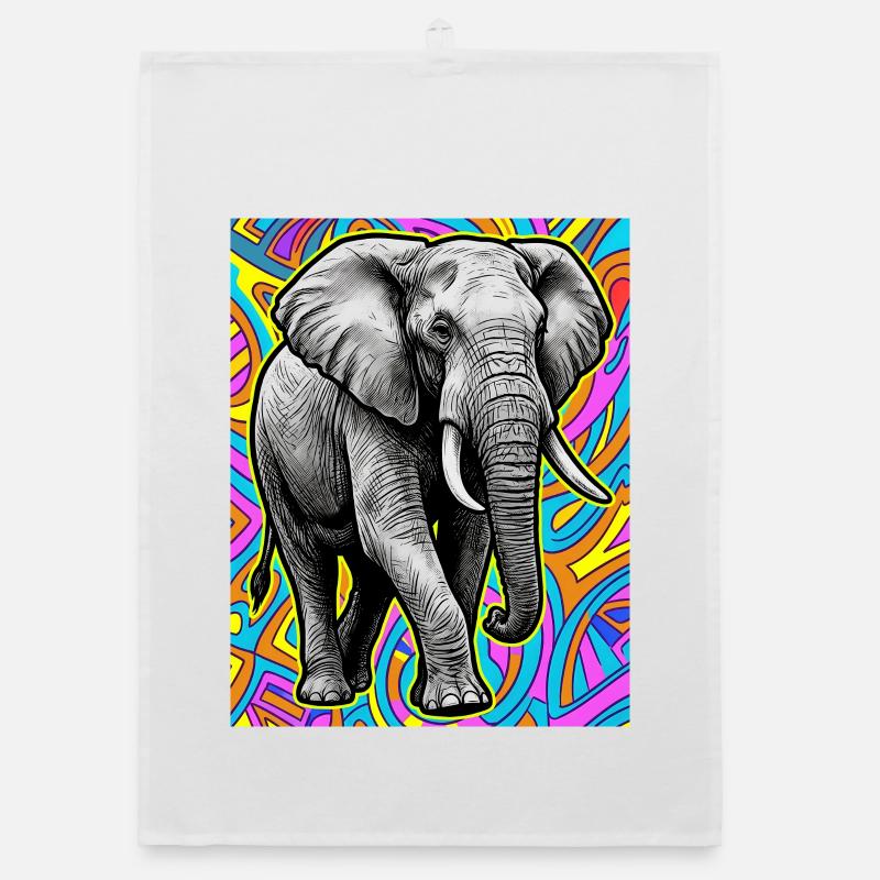 Elefant Organic Geschirrtuch