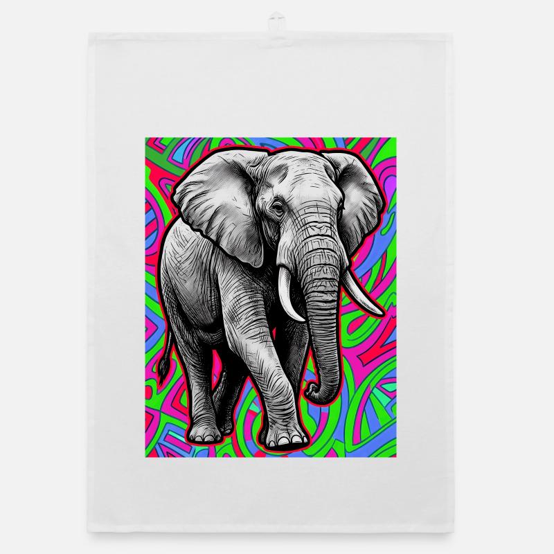 Elefant Organic Geschirrtuch