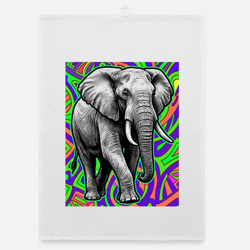 Elefant Organic Geschirrtuch